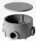 RND JCT-BOX 3/4IN PVC 5PK