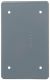 1-GANG BLANK FS BOX COVER-GREY