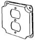 4IN SQ 1-DPLX RCPT CVR