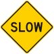 SLOW TRAFFIC SIGN