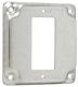 4SQ 1/2D CVR W/GFCI RCPT