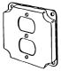 4IN SQ 1-DPLX RCPT CVR