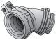 2IN 45D LT CONN