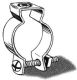 1IN COND HANGER W/BOLT
