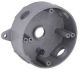4IN RND SPLICE BOX GRY