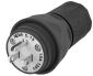 PLUG, W/TIGHT, 5-15P, 15A 125V, BK