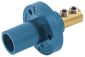 SINGLE POLE SER 15 INLET, DBLSET SCR, BL