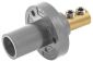 SINGLE POLE SER 15 INLET, DBLSET SCR, GY