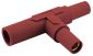 SINGLE POLE SER 15 TAPPING TEE, RED