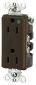 STYLE HG DUP RCPT, 15A 125V, 5-15R, BR