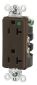 STYLE HG DUP RCPT, 20A 125V, 5-20R, BR