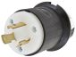 LKG PLUG, 20A 250V, L6-20P, B/W