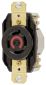 LKG RCPT, 20A 3P 480V, L16-20R, BK