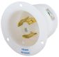 LKG FL INLT, 30A 240V L-N, L25-30P, WH