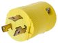 LKG VAL PLUG, 30A 250V, L6-30P, YL