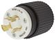 LKG PLUG, 30A 125/250V, L10-30P, B/W