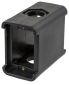 PORTABLE OUTLET BOX BLANK, FEED THRU, BK