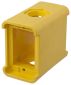 PORTABLE OUTLET BOX BLANK, FEED THRU, YL