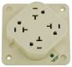 4-PLEX HG RCPT, 20A 125V, 5-20R, IV