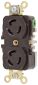 LKG DUP RCPT, 15A 125V, L5-15R, BR