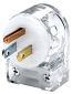 PLUG ANGLE, 15A 125V, 5-15P, CLR