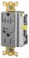 RF CTRL RCPT, SPLT CIRC, 20A, 5-20R, GY