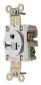 SGL RCPT, IND GRD, 20A 250V, 6-20R, WH