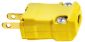 VALISE PLUG, 15A 125V, 1-15P, YL,N-POLAR