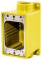 "WATERTIGHT FD BOX, 3/4"", YELLOW"