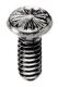 "TAMPER PROOF SCREW, 3/8"" #6/32, CHR"