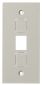 FACEPLT, KP SER, 1-G, 3 JACK