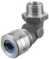 "90 MALE CORD CONN, .38-.50"", 1/2"", ALU"
