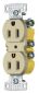 RESI DUP RCPT, 15A 125V, PUSH TERM, IV