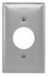 "WALLPLATE 1-G, 1.40"" OPENING, ALU"