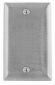 WALLPLATE, 1-G, BLANK, SS, BOX