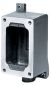 "SPLICE BOX, 1-G, DEAD END, 3/4"" HUB"