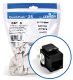 EXTREME CAT 6 UTP JACK 25PK, BLACK