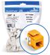 EXTREME CAT 6 UTP JACK 25PK, YELLOW