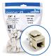 EXTREME CAT 6 UTP JACK 25PK, IVORY