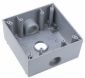 2G WP BOX W/3 3/4 HUBS