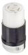 L17-30R CONN BLACK-WHITE