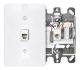 TELEPHONE WP W/ 6P4C SCREW TERMINAL WH
