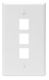 3PORT QP WALLPLATE WH