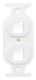 2PORT QP DUPLEX 106 STRAP WH