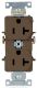 BR 20A 125V DUPLEX OUTLET SELF GROUNDING
