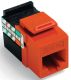 GIGAMAX CAT 5E UTP JACK, ORANGE