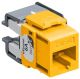 EXTREME CAT 6A UTP JACK, YELLOW