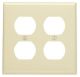 IV WP 2G DUP OUTLET THERMOPL