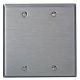 2G SS METAL WALLPLATE SATIN 302 BLANK