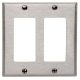 2G SS DECORA WALLPLATE SATIN 302